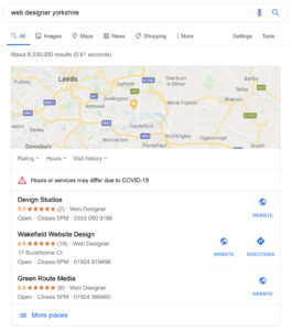 Google My Business Listing