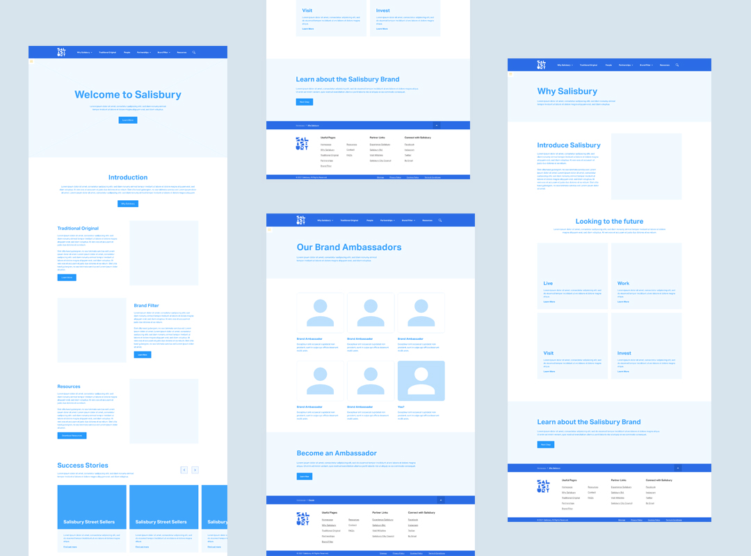 Salisbury Website Information Architecture